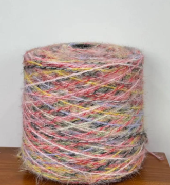 Boucle loop fancy yarn