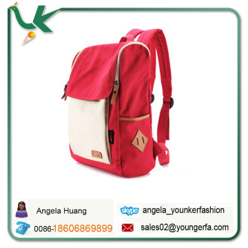 Two Tone canvas backpack Rucksack for girls laptop backpack