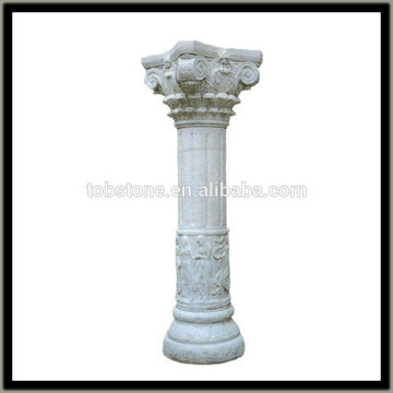 white marble pillar