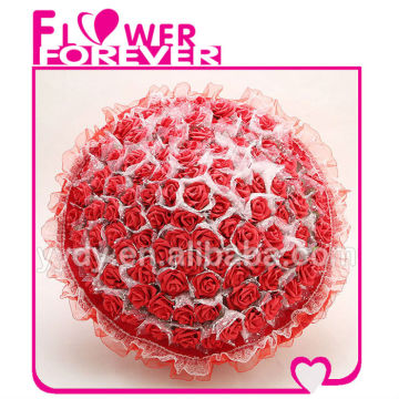 99 Red Artificial Wedding Foam Rose Bouquet