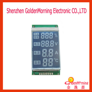 Customized Alphanumeric LCD Display Module, HTN Negative, HT1621 Driver IC
