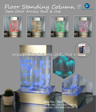 wonderfull Table top colorful Jellyfish tank. fish tank ,aquarium