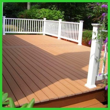 Round wood plastic composite handrail