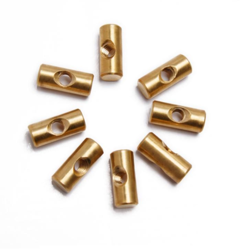 Brass Barrel Nut Cross Dowel Hole Nut Hammer