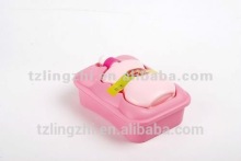 lunch box with bottle