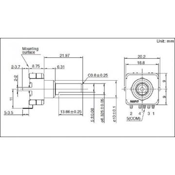 Encoder ad albero isolato tipo 18