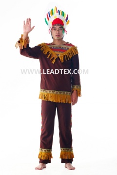 Adult party costumes indian men with soft fabrics