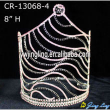 8" Wholesale Mix Color Rhinestone Zebra Pageant Crown