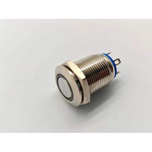 UL LED 12 mm botão de pressão de metal