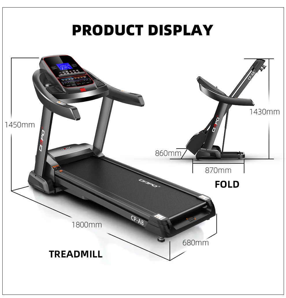 Fold Up 4.5HP DC motor stex treadmill for Home Gym Exercise Fitness