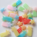 Cute Kawaii Novel Mini Star Shape Colorful Resin Material Beautiful Baby Kids Toys for DIY Slime Making Accessories