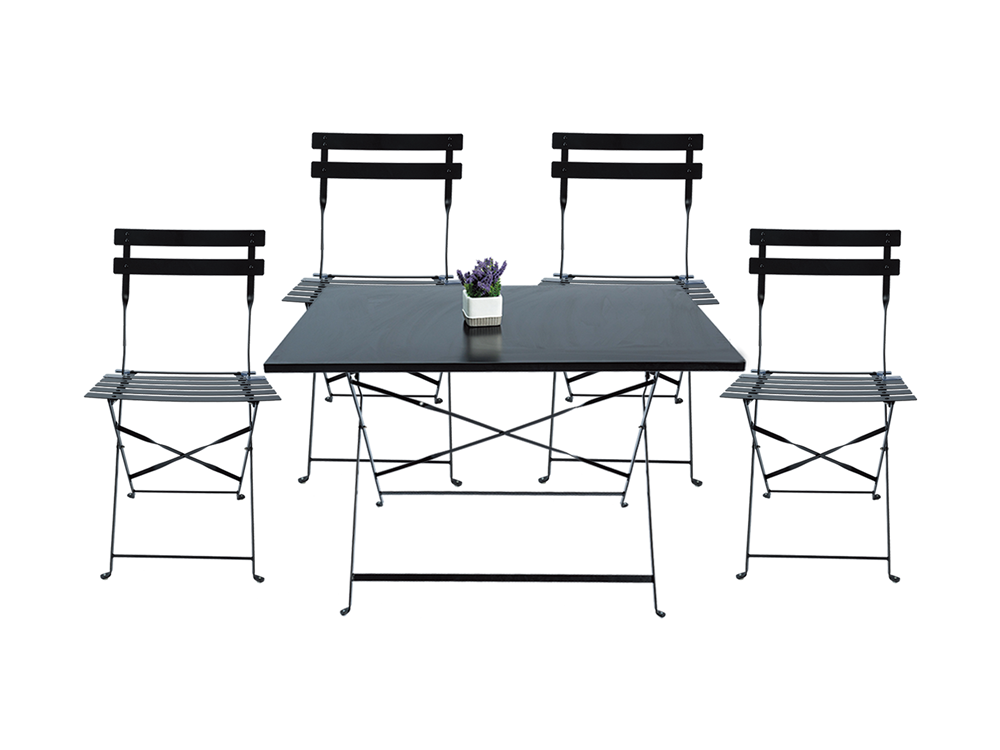 Set of Dining Table with 4 Chairs