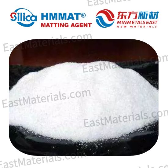 Silica matting agent for powder coatings