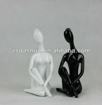 sexy lady statue yoga sculpture home decor arts and crafts