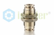Brass Push to Connect Fittings bulkhead union