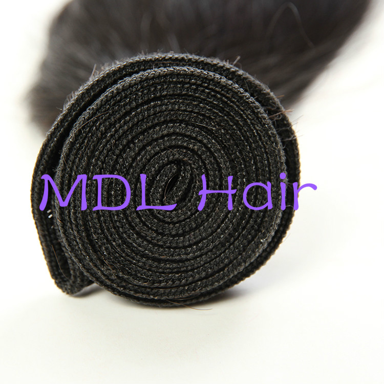 MDL hair cheap human hair brazilian silky straight bundles 100% unprocessed human hair extension 100g/bundle