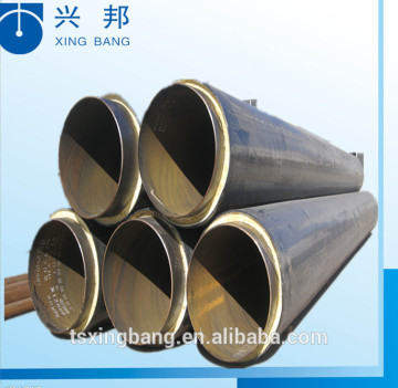 prefabricated directly buried hdpe outer jacket pre insulated pipe