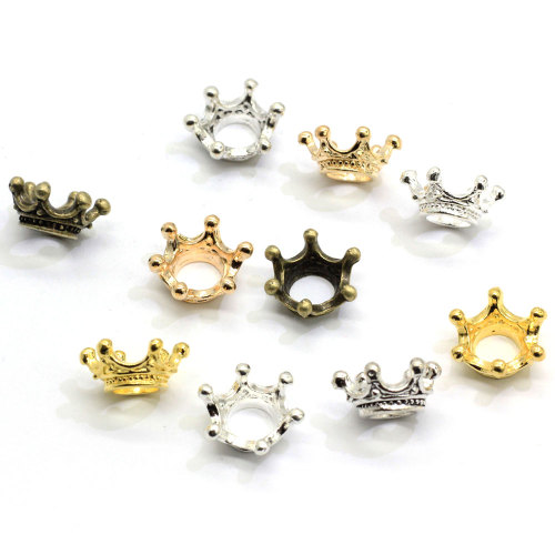 100pcs Pretty Charms Multi Colors Crown Style Miniature Cheap Loose Crafts for Craft Decor Accessories