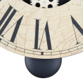 Orologio da parete tondo in legno con pendolo retrò