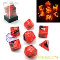 Bescon+Two-Tone+Glow-in-the-Dark+Polyhedral+Dice+Set+HOT+ROCKS%2C+Luminous+RPG+Dice+Set+d4+d6+d8+d10+d12+d20+d%25+Brick+Box+Pack