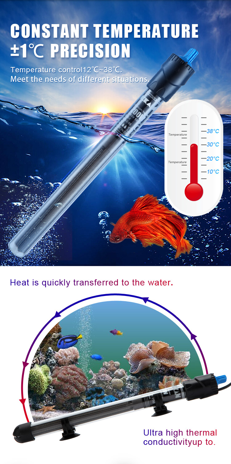 High Quality Aquarium submersible Water Explosion-proof heater for fresh water/saltwater, Factory Price,OEM