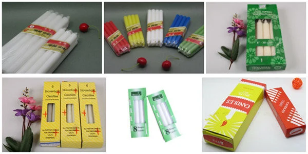 Wholesale Decoration Popular Household and Church White Taper Scented Wax Candles