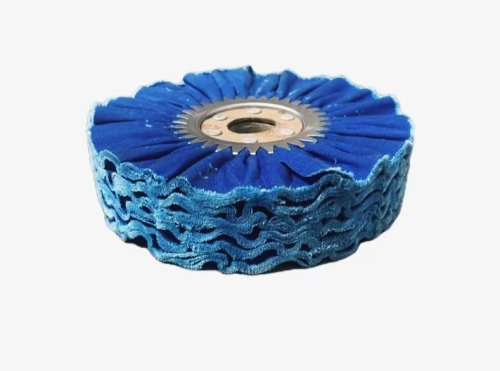 Logam pemoles roda pemoles kain biru khusus