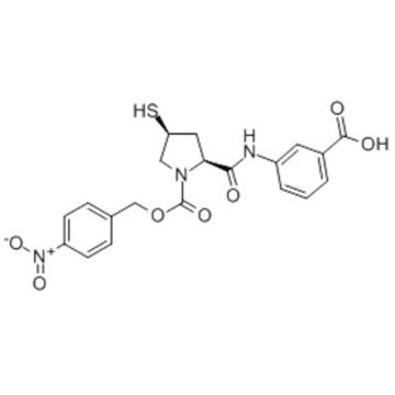 3 - [[[(2S, 4S) -4-Mercapto-1- (4-nitrobenzyloxy) carbonyl-2-pyrrolidinyl] carbonyl] amino] benzoesäure CAS 202467-69-4