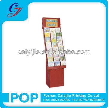New popular multi-purpose cardboard magazine counter display rack for promotion