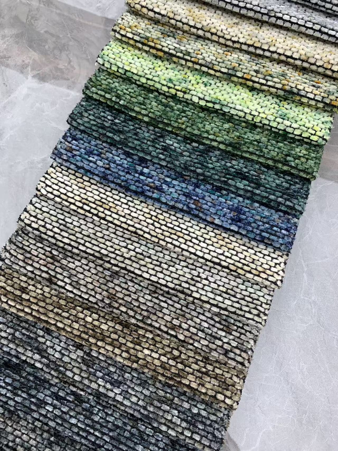 100% полиестерски отпорен на абразија внатрешен шанил ткаенина 100% Polyester Abrasion Resistant Indoor Chenille Fabric