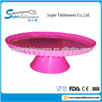 14 inch colored melamine cake stand