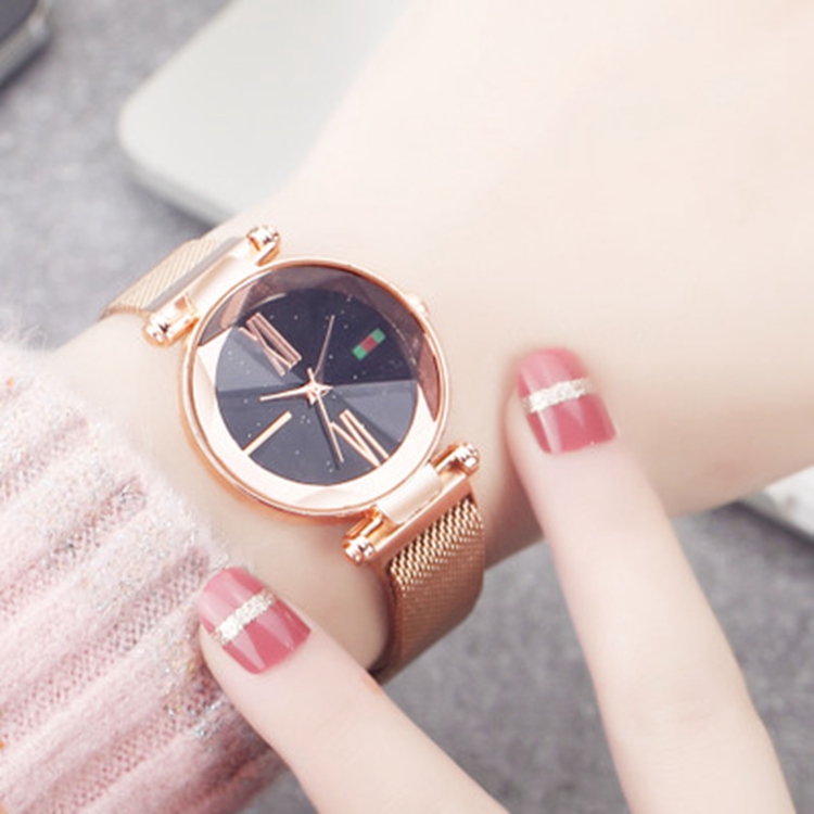 2019 New Designs Wholesale Korean Watches Ladies Watch Starry Sky Magnetic Mesh Band Female Wristwatch SMKI023