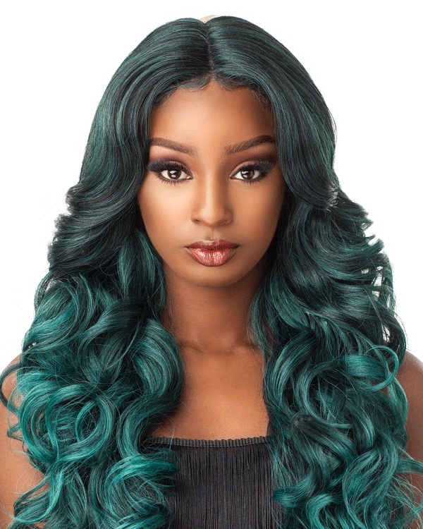 MYZYR24 inch synthetic fiber machinery manufacturing packaging heat-resistant high-quality cheap artificial wig dream green hair