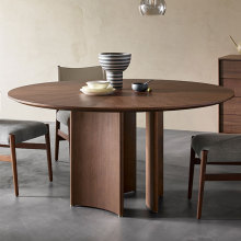 Italian Style Modern Simple Luxury Solid Wood Dining Table Set