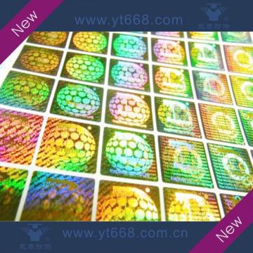 colorful laser hologram sticker