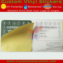 removable car interior sticker for windshield