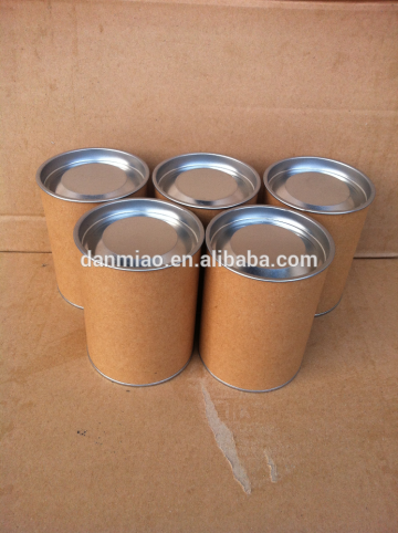 Customized kraft paper tube with metal lid