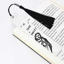 Laser Engraved Stainless Steel Bookmark - Inspirational Small Gift for Lovers of Positive Energy