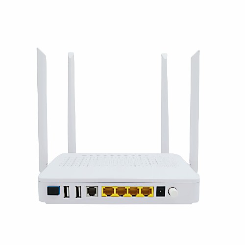 Dual band XPON 4GE VOIP+WIFI6(2.4G+5G)+2USB ONU.