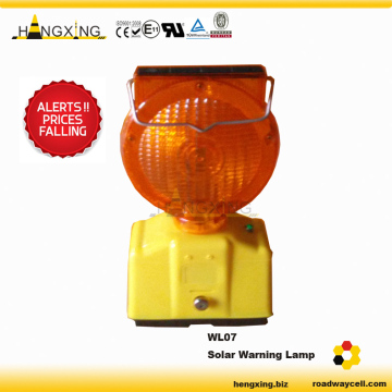 WL07 Flashing LED Solar Caution Lamp for Road Safety