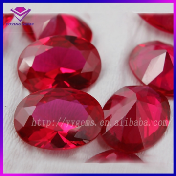 Ruby Precious Stone Price Oval Normal Cut Synthetic Corundum Rough