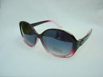 Black Round Plastic Women Sunglasses