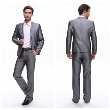 silver latest design coat pant men suit