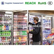 Aluminium frame heated double glazed glass door