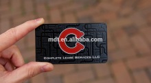Customized brushed stainless steel business card