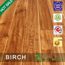 Solid birch hardwood flooring handscraped & distressed hot sale