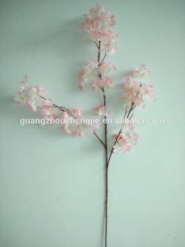 SJ010153 artificial branch silk flower plastic cherry stem