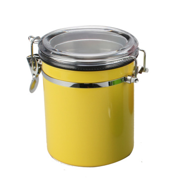 Stainless Steel Coffee Beans Canister With Lid