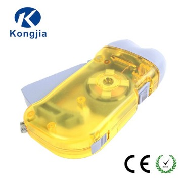 Mini 2 Led Dynamo Torch Handheld Hand Crank Generator Flashlight Emergecy Useage