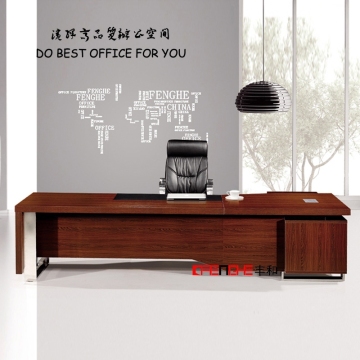 Latest Design Big Executive CEO Office Desk, Office Table Design, MFC Wooden Office Table For Boss